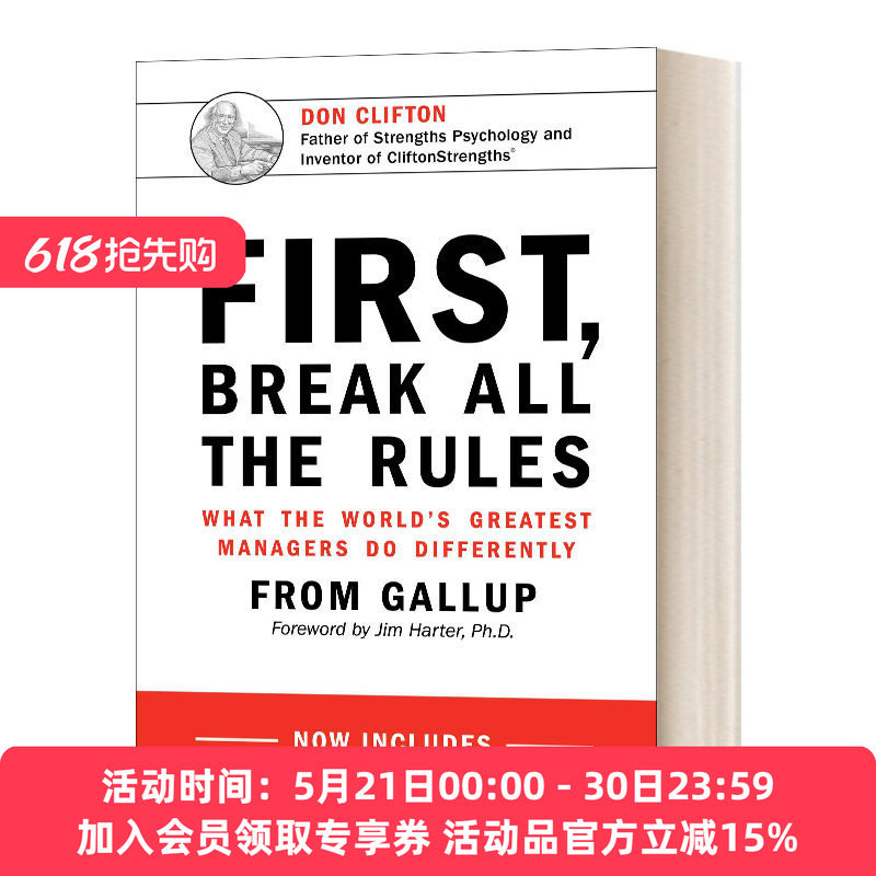 英文原版 First Break All The Rules 首先 打破一切常规 精装 英文版 进口英语原版书籍