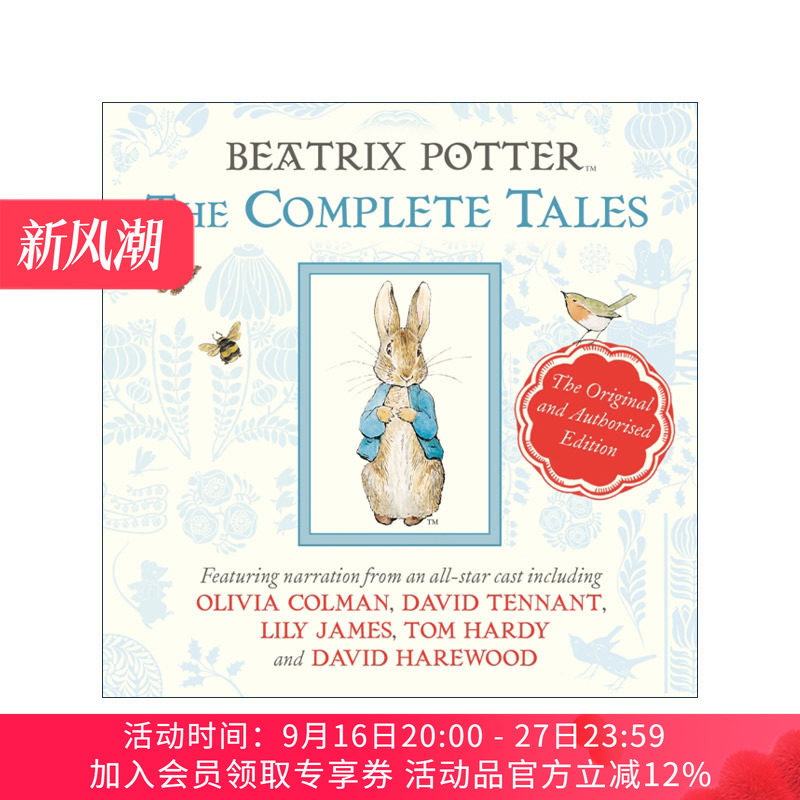 英文原版 Beatrix Potter The Complete Tales 彼得兔的故事全集有声书CD 奥利维亚科尔曼 莉莉詹姆斯 英文版 进口英语原版