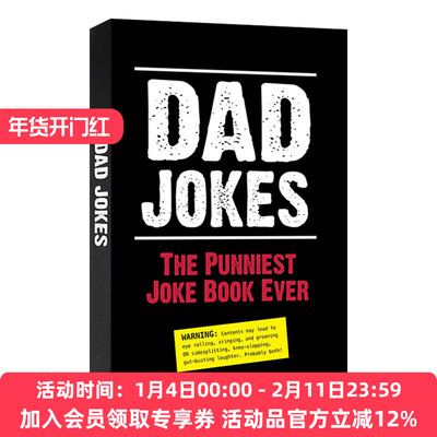 老爸笑话书 英文原版 Dad Jokes The Punniest Joke Book Ever 双关语 英文版 进口英语原版书籍