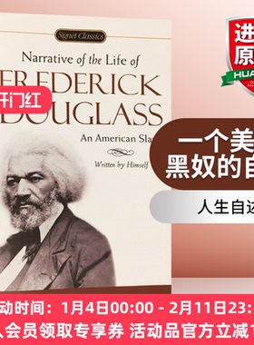 正版 一个美国黑奴的自传 英文原版书 Narrative of the Life of Frederick Douglass 弗雷德里克道格拉斯 进口书籍英文版