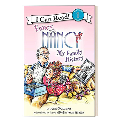 英文原版 I Can Read 1 Fancy Nancy My Family History 漂亮的南希家族史 小俏妞希希分级读物 英文版 进口英语原版书籍