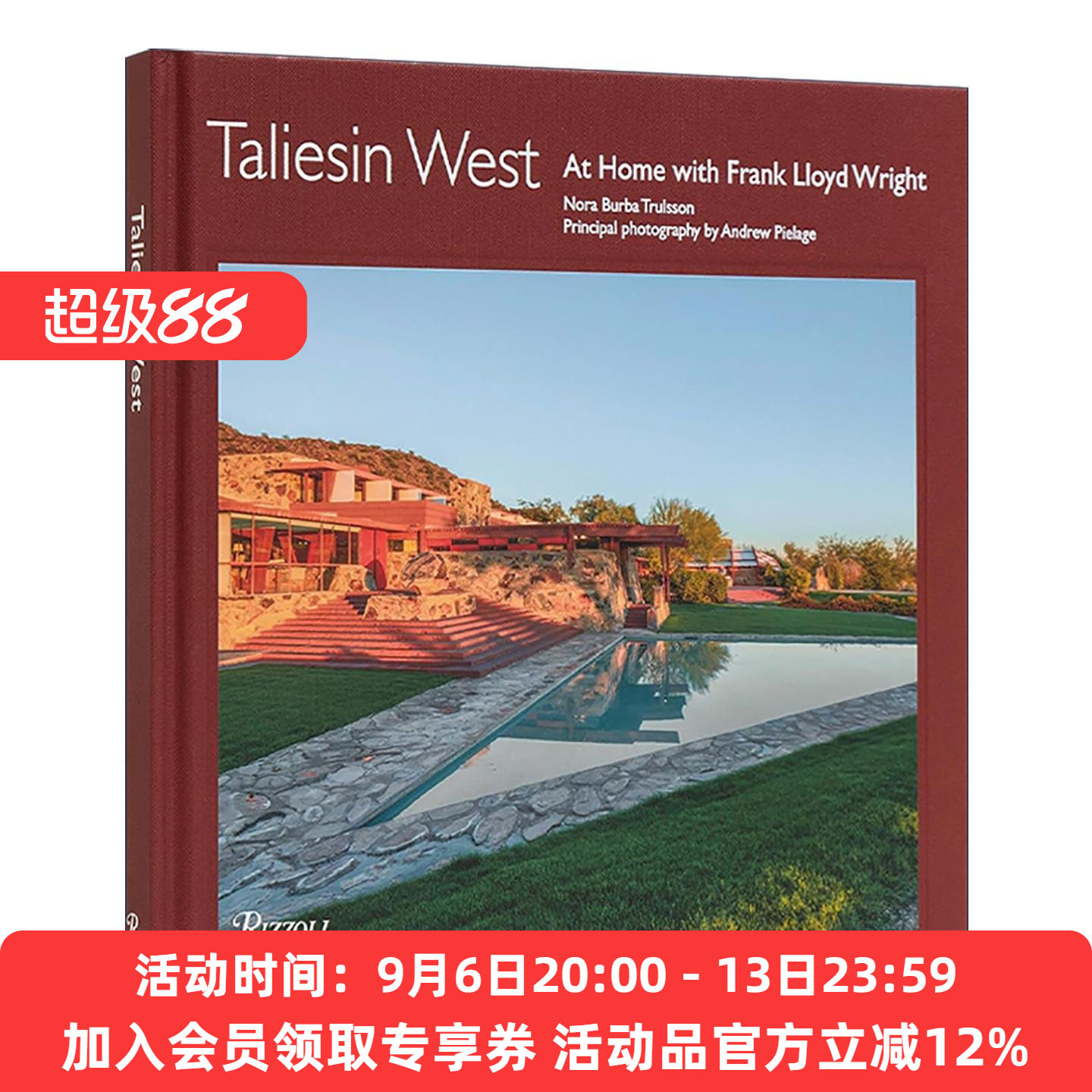 英文原版 Taliesin West 西塔里埃森住宅 弗兰克·劳埃德·赖特 精装建筑设计艺术图册 英文版 进口英语原版书籍
