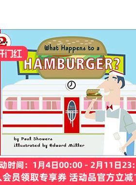 英文原版绘本 What Happens to a Hamburger 自然科学启蒙阅读与发现2级 汉堡包 英文版 进口英语原版书籍