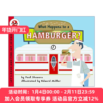 英文原版绘本 What Happens to a Hamburger 自然科学启蒙阅读与发现2级 汉堡包 英文版 进口英语原版书籍