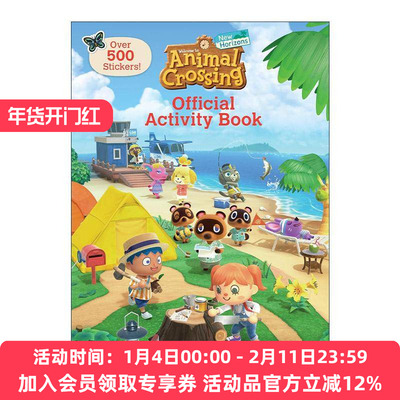 英文原版 Animal Crossing New Horizons Official Activity Book Nintendo 集合啦 进口英语原版书籍