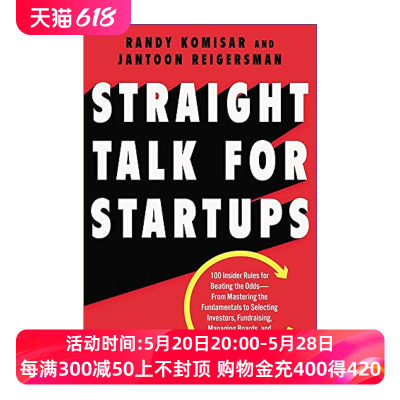 对初创公司直言不讳  英文原版 Straight Talk for Startups 100条可以击败困境的内部规则 精装 英文版 进口英语原版书籍