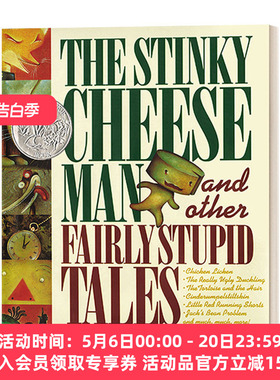 英文原版 The Stinky Cheese Man and Other Fairly Stupid Tales 臭起司小子 凯迪克奖绘本 趣味图画故事书 进口英语原版书籍