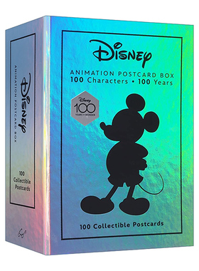 迪士尼动画明信片盒装 英文原版 The Disney Animation Postcard Box: 100 Collectible Postcards 100张可收藏明信片 英文版