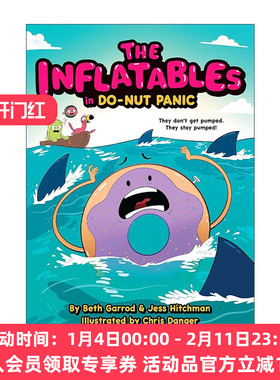 英文原版 The Inflatables in Do-Nut Panic! 充气艇大作战2 图像小说 英文版 进口英语原版书籍