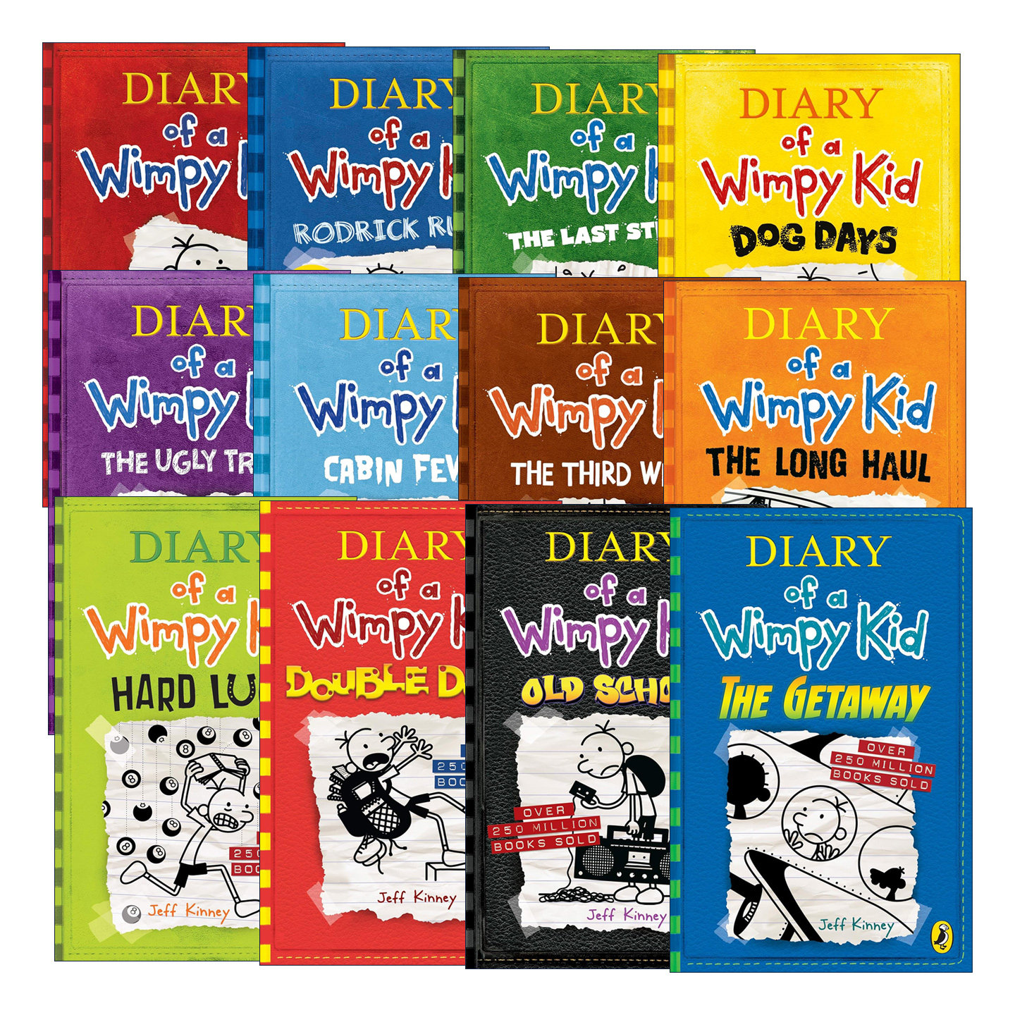 英文原版 Diary of a Wimpy Kid 小屁孩日记1-12 励志成长 校园幽默漫画小说 章节桥梁书 英文版 进口英语原版书籍