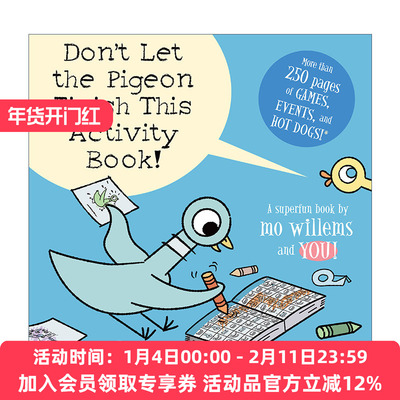英文原版 别让鸽子完成这本活动书 Don't Let the Pigeon Finish This Activity Book 英文版 进口英语原版书籍
