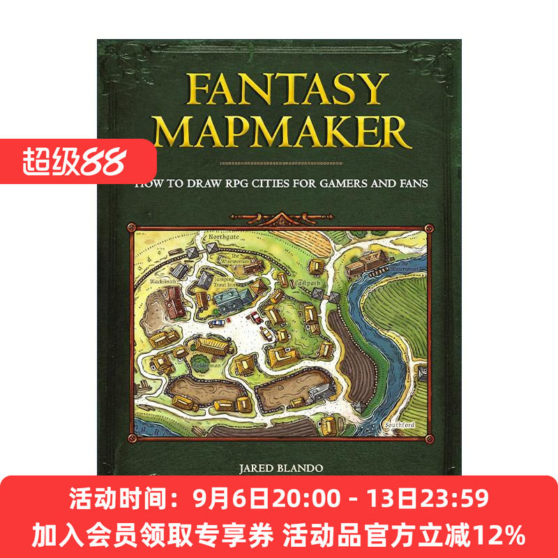 英文原版 Fantasy Mapmaker 幻想制图师 如何为玩家和粉丝绘制RPG城市 角色扮演游戏地图绘制指南 英文版 进口英语原版书籍