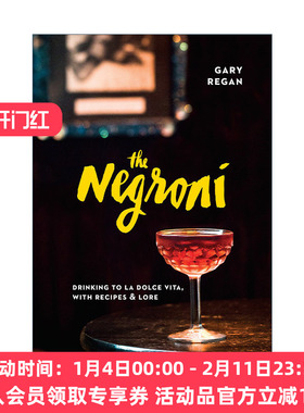 尼克罗尼 英文原版 The Negroni 鸡尾酒食谱 精装 Gary Regan 英文版 进口英语原版书籍
