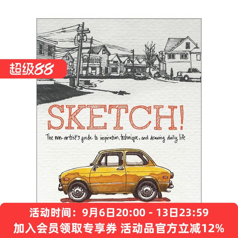英文原版 Sketch 创意速写A to Z 素描绘画艺术指南 弗朗丝·贝尔维尔-凡·斯通 英文版 进口英语原版书籍