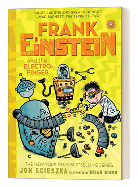 英文原版 Frank Einstein and the Electro-Finger Frank Einstein Series #2 弗兰克.爱因斯坦系列2 儿童中级章节书 英文版