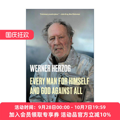 英文原版 Every Man for Himself and God Against All 沃纳·赫尔佐格自传 Werner Herzog 英文版 进口英语原版书籍