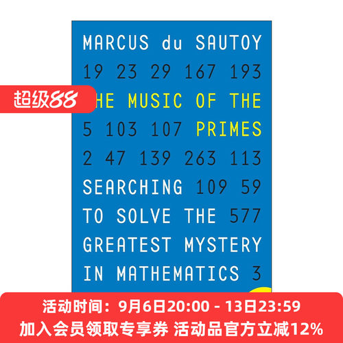 英文原版 The Music of the Primes 悠扬的素数 二百年数学绝唱黎曼假设 牛津大学数学教授Marcus du Sautoy 进口英语原版书籍