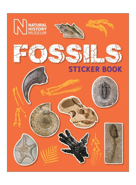 自然历史博物馆化石主题贴纸书  英文原版 Natural History Museum Fossils Sticker Book 英文版 进口英语原版书籍