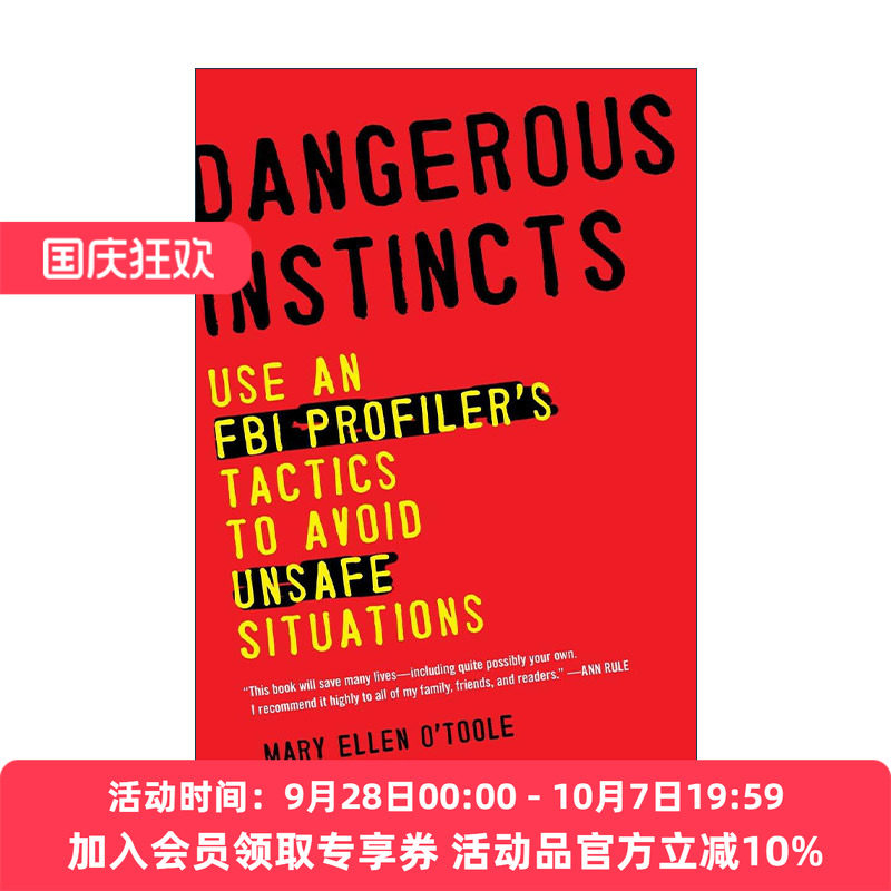 英文原版 Dangerous Instincts FBI行为分析学 注意 有人在盯着你 Mary Ellen O'Toole英文版 进口英语原版书籍