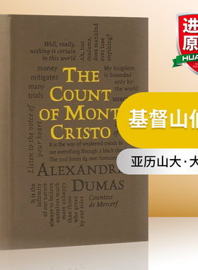 正版 基督山伯爵 字云经典系列 英文原版 Count of Monte Cristo 皮质封面 Alexandre Dumas 英文版 进口原版英语书籍