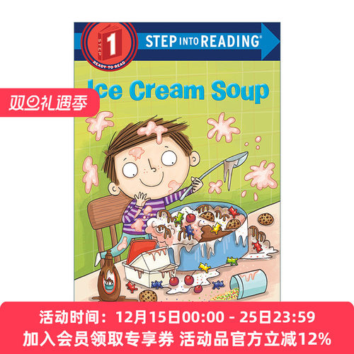 冰淇淋汤 英文原版 Step into Reading 1 Ice Cream Soup 英文版 进口英语原版书籍