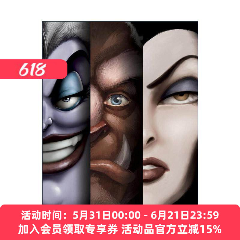 英文原版 Serena Valentino's Villains 3 PBK Box Set 迪士尼反派系列三本盒装套装 白雪公主的继母 美女与野兽 厄休拉 英文版