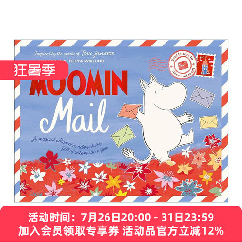 英文原版 Moomin Mail Real Letters to Open and Read 姆明的信件2 内附信件 明信片 折纸 儿童互动精装绘本 进口英语原版书籍
