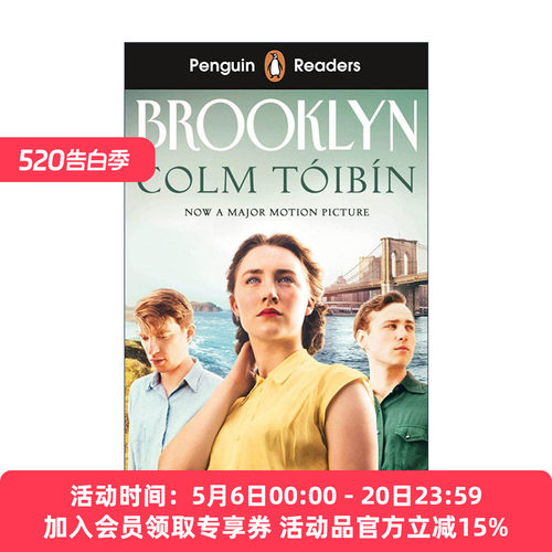 英文原版 Penguin Readers Level 5 Brooklyn ELT Graded Reader 企鹅分级阅读5级 布鲁克林 科尔姆托宾 英文版 进口英语原版书籍
