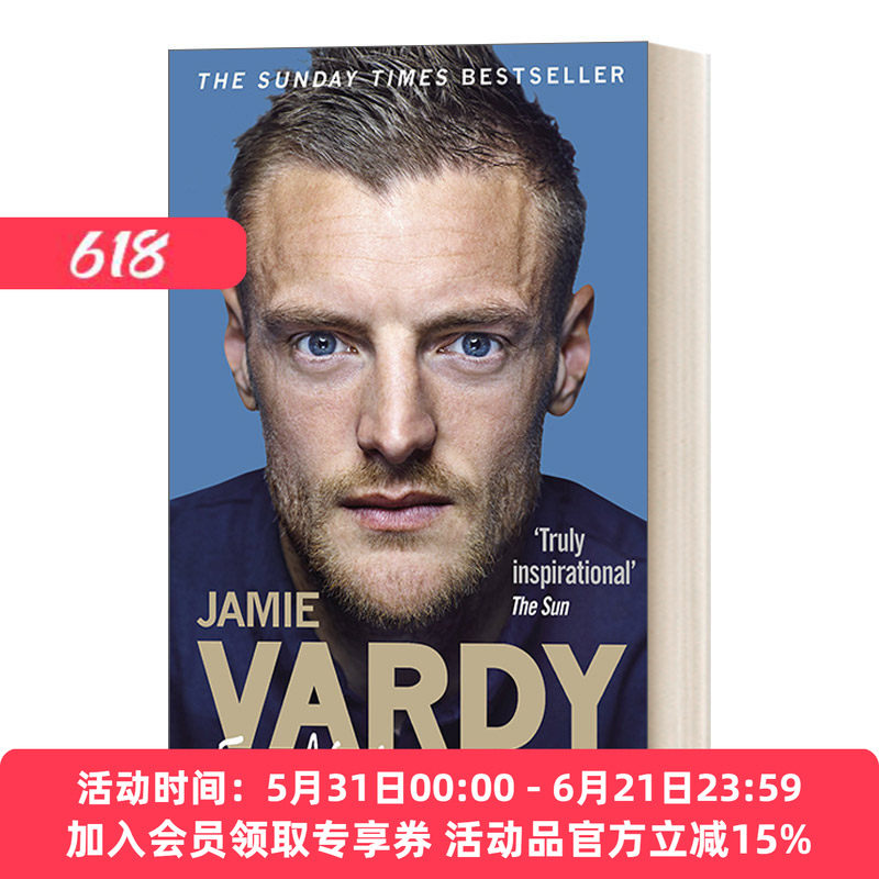 英超球星杰米·瓦尔迪自传 英文原版 Jamie Vardy From Nowhere My Story 英文版 进口英语原版书籍