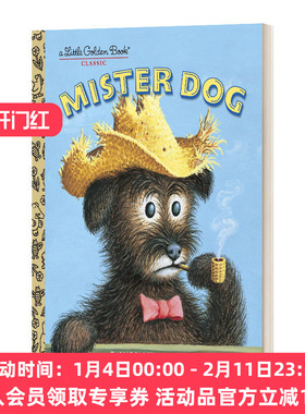 狗先生 英文原版 Mister Dog The Who Belonged to Himself 属于自己的狗 兰登书屋精装小金书 英文版 进口英语原版书籍