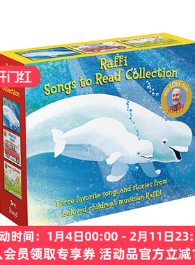 英文原版 Raffi Songs to Read Boxed Set 3册盒装 Wheels on the Bus 公车巴士上的轮子 儿童英语早教启蒙 英文版进口原版书籍