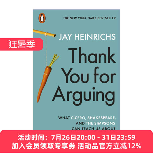 英文原版 Thank You for Arguing 说服的艺术 杰伊·海因里希斯 英文版 进口英语原版书籍