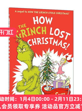 英文原版 How the Grinch Lost Christmas! 苏斯博士系列 圣诞怪杰新故事 儿童故事书 英文版 进口英语原版书籍