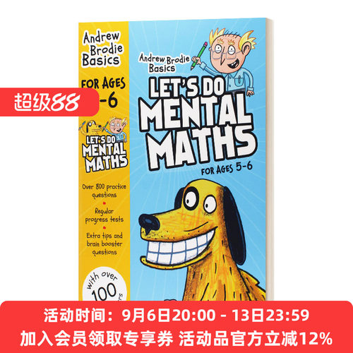 英文原版 Let's do Mental Maths for ages 5-6 一起做心算吧 5-6岁 孩子家庭自学练习册 英文版 进口英语原版书籍