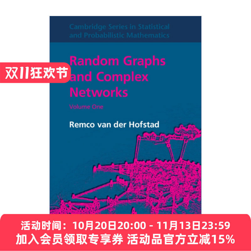 随机图和复杂网络 英文原版 Random Graphs and Complex Networks 剑桥统计与概率数学系列 精装 英文版 进口英语原版书籍