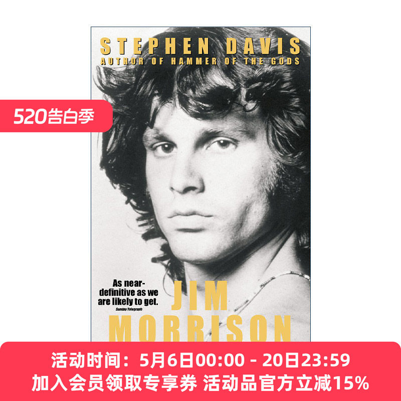英文原版 Jim Morrison 吉姆·莫里森的传奇一生 音乐家传记 The Doors乐队主唱 英文版 进口英语原版书籍