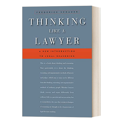 英文原版 Thinking Like a Lawyer 像律师一样思考 法律推理新导论 英文版 进口英语原版书籍