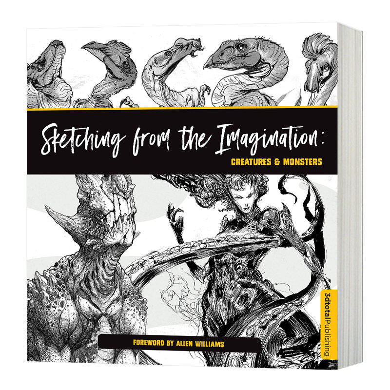 幻想速写 魔法生物和怪兽素描 英文原版 Sketching from the Imagination 角色设计插画手绘漫画 英文版进口原版英语书籍