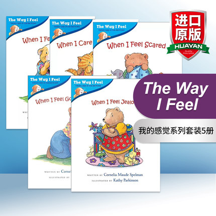 英文原版 The Way I Feel 我的感觉系列套装5册 英文版情绪绘本图画书 低幼认知启蒙教育 When I Feel Scared Angry Jealous Sad