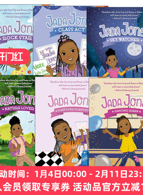 英文原版 Jada Jones 杰达琼斯系列6册 儿童校园友谊主题 章节桥梁书小说 Kelly Starling Lyons 英文版 进口英语原版书籍