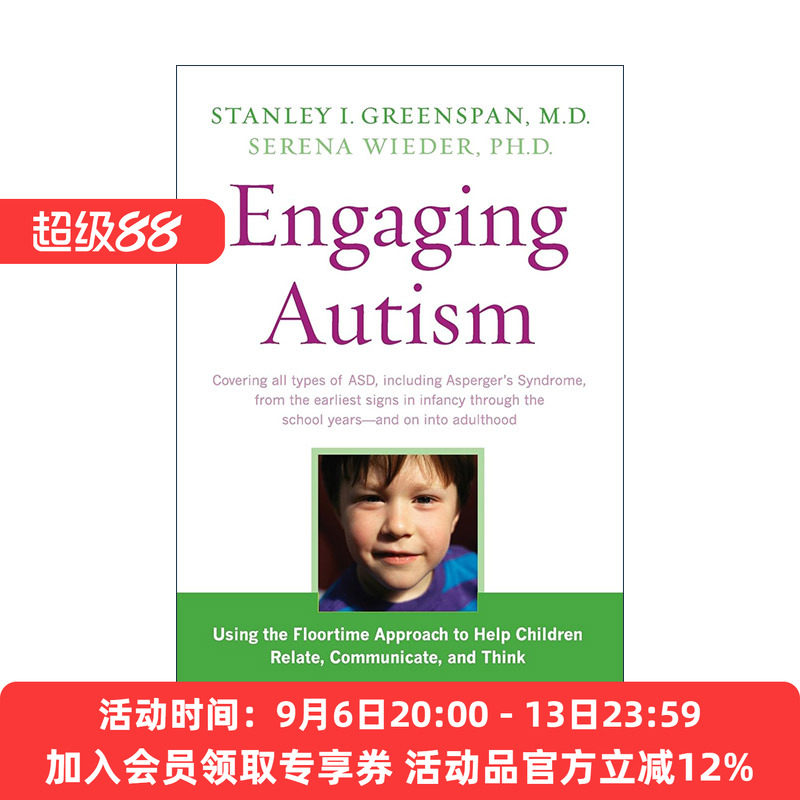 英文原版 Engaging Autism 地板时光 如何帮助孤独症及相关障碍儿童沟通与思考 华盛顿大学教授Stanley Greenspan进口英语原版书籍