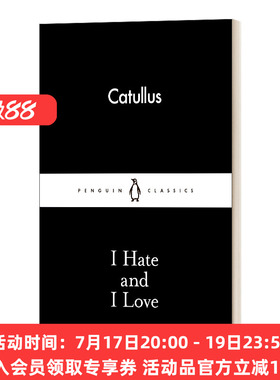 英文原版 I Hate and I Love 卡图卢斯 我的恨和我的爱 英文版 进口英语原版书籍