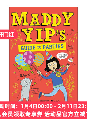 英文原版 Maddy Yip's Guide to Parties 马蒂叶的派对指南 儿童幽默插画小说 英文版 进口英语原版书籍