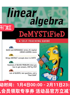 英文原版 Linear Algebra Demystified 线性代数揭秘 自学向导系列 英文版 进口英语原版书籍
