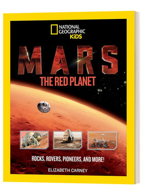 火星 英文原版 Mars The Red Planet 红色星球 岩石 探路者 先驱者和更多 国家地理儿童 英文版 进口英语原版书籍