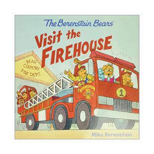 英文原版 The Berenstain Bears Visit the Firehouse 参观消防站 贝贝熊绘本 英文版 进口英语原版书籍