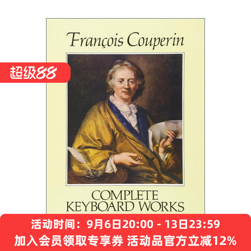 英文原版 Complete Keyboard Works Series One 弗朗索瓦&middot;库普兰完整键盘乐器音乐作品集 卷一 乐谱 英文版 进口英语原版书籍