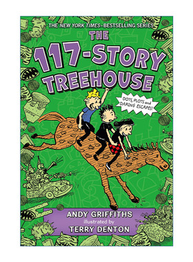 小屁孩树屋历险记117层树屋故事 英文原版 The 117-Story Treehouse: Dots Plots & Daring Escapes! 英文版 进口英语原版书籍