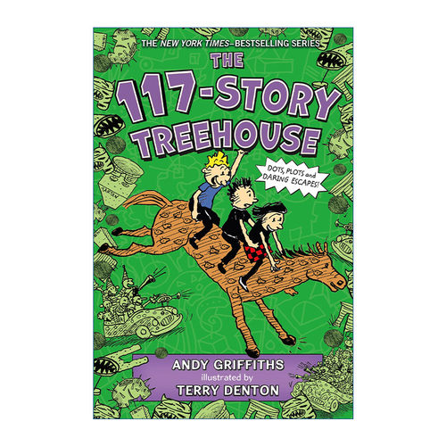 小屁孩树屋历险记117层树屋故事 英文原版 The 117-Story Treehouse: Dots Plots & Daring Escapes! 英文版 进口英语原版书籍