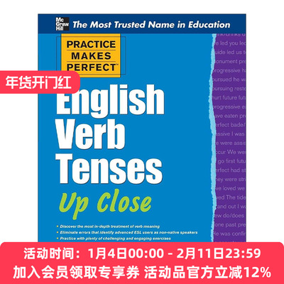 英文原版 Practice Makes Perfect English Verb Tenses 孰能生巧 英语动词时态 英文版 进口英语原版书籍